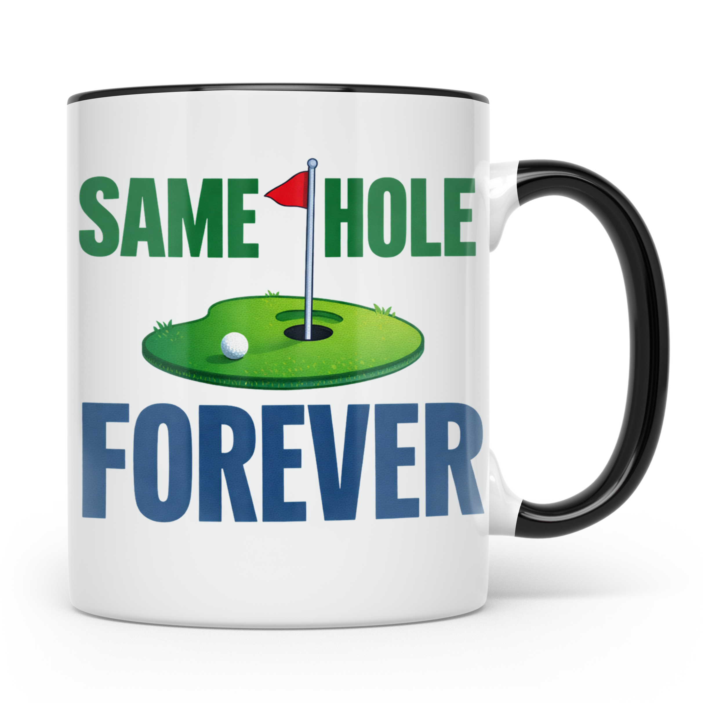 Golfer Tasse Same Hole Forever Lustiges Geschenk für Ehemann – Schwarz [farbe:schwarz]
