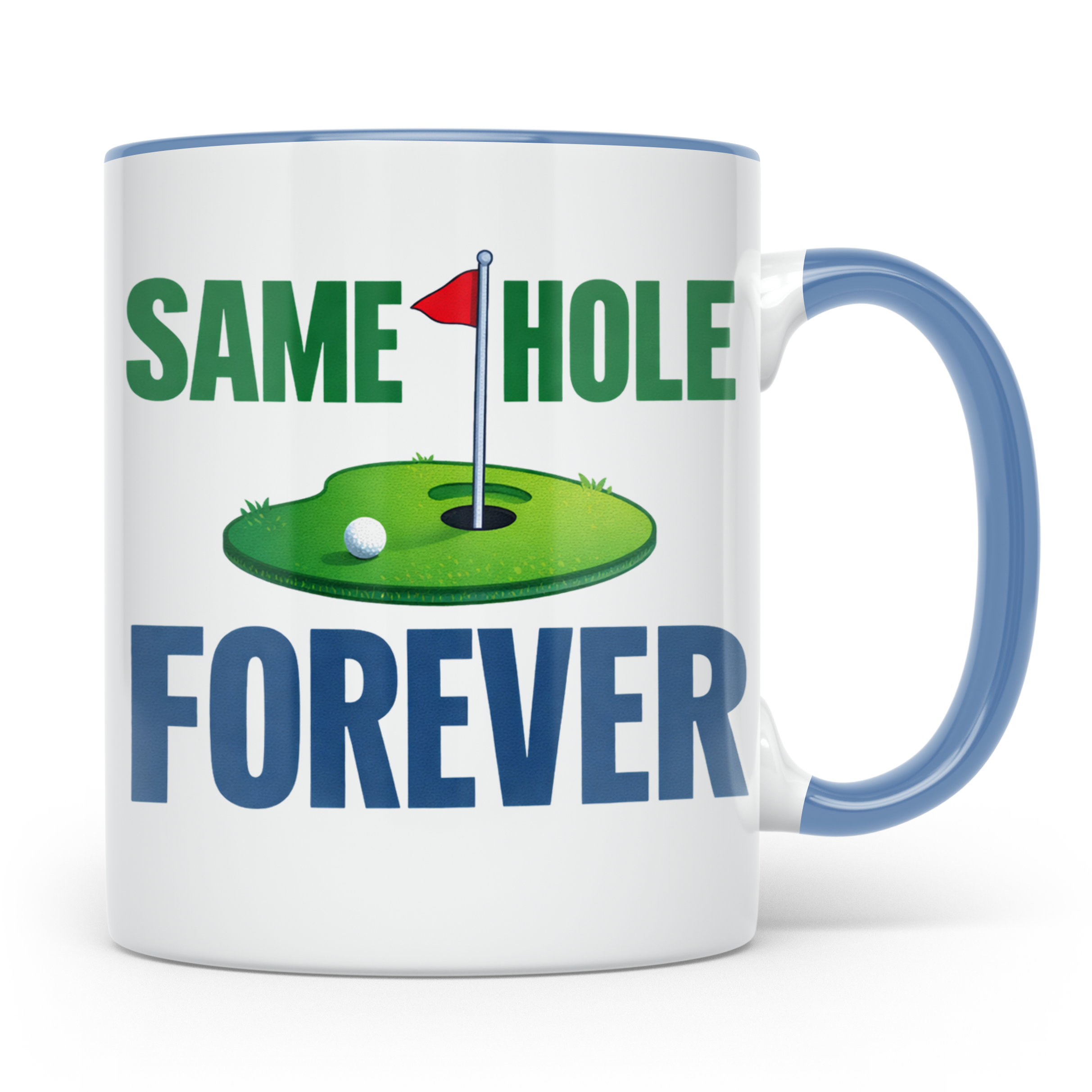 Golfer Tasse Same Hole Forever Lustiges Geschenk für Ehemann – Blau [farbe:blau]