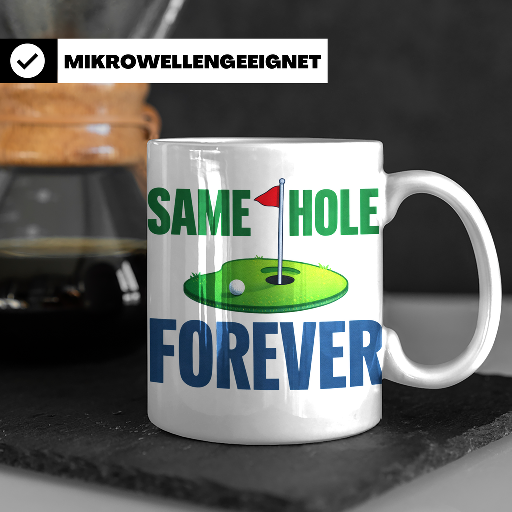 Golfer Tasse Same Hole Forever Lustiges Geschenk für Ehemann – Weiß [farbe:weiß]