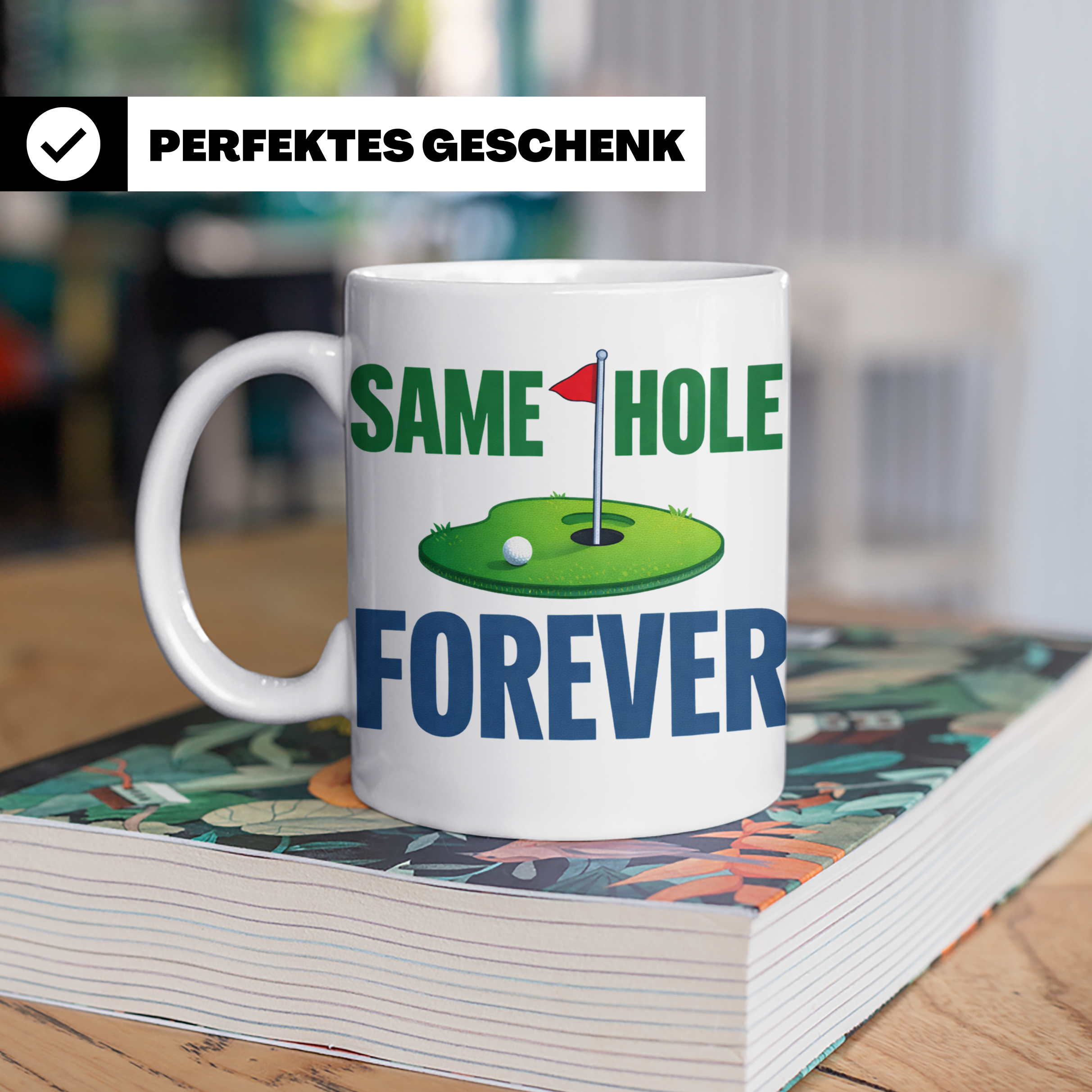 Golfer Tasse Same Hole Forever Lustiges Geschenk für Ehemann – Weiß [farbe:weiß]