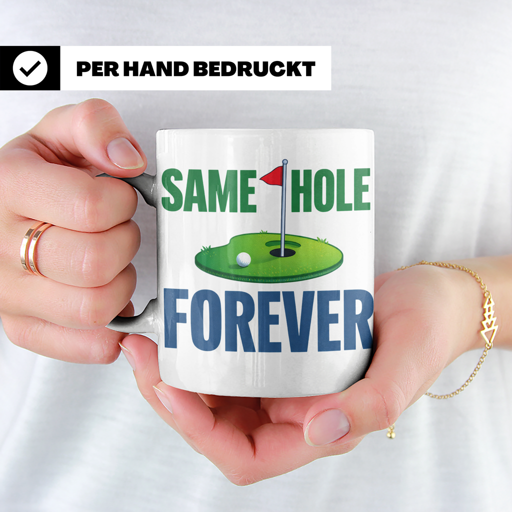 Golfer Tasse Same Hole Forever Lustiges Geschenk für Ehemann – Weiß [farbe:weiß]
