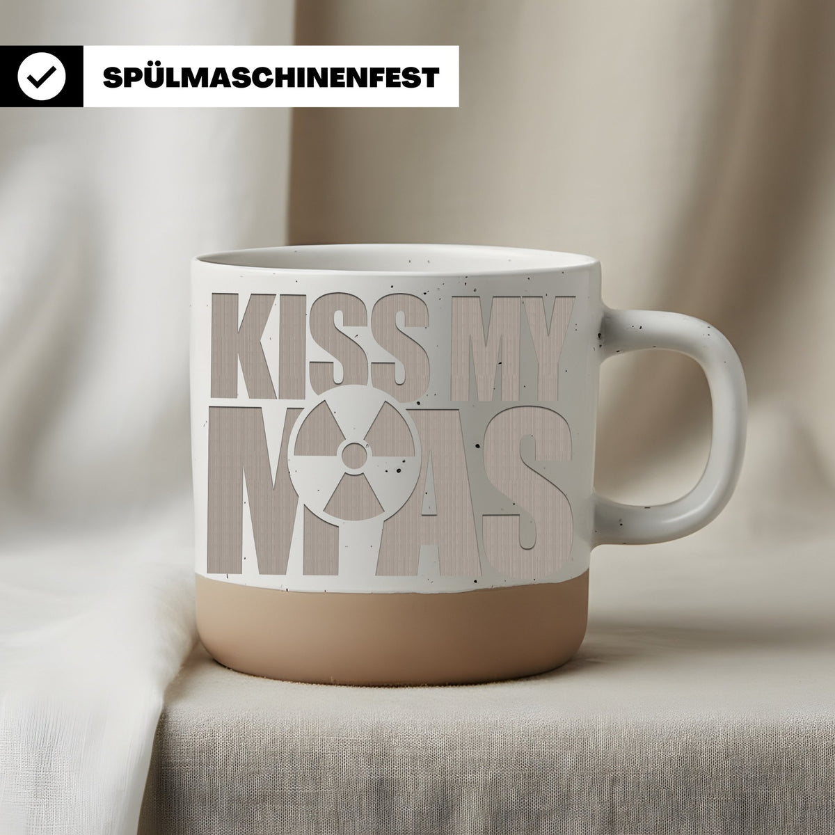 Radioaktiv Tasse Kiss My Nuclear... - Lustiges Geschenk fuer Physiker  – Bild 3