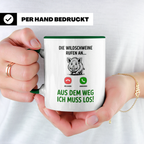 Wildschwein Tasse - Die Wildschweine rufen an Jäger Geschenk Jagdschein Ausbilder Geschenkidee - Jagdmotive & Schwarzwild Design!