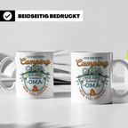 Camping Oma Tasse mit Spruch Geschenk für Camperin lustiges  – Weiß [farbe:weiß]