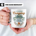 Camping Oma Tasse mit Spruch Geschenk für Camperin lustiges  – Weiß [farbe:weiß]