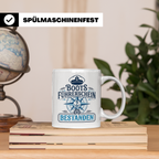 Bootsführerschein bestanden Tasse für Skipper, Kapitän & Seg – Weiß [farbe:weiß]