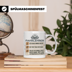 Fahrlehrer Tasse mit Spruch Ich habe immer Recht, Geschenk F – Weiß [farbe:weiß]