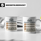 Fahrlehrer Tasse mit Spruch Ich habe immer Recht, Geschenk F – Weiß [farbe:weiß]
