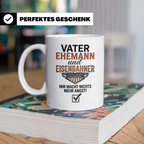 Eisenbahner Tasse lustiger Spruch Vater Ehemann Mir macht ni – Weiß [farbe:weiß]