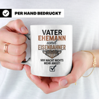 Eisenbahner Tasse lustiger Spruch Vater Ehemann Mir macht ni – Weiß [farbe:weiß]