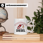 Sternzeichen Diesel Tasse lustiger Spruch für Autofahrer, Sc – Weiß [farbe:weiß]