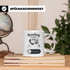 Bowling Tasse Bowling is Calling, lustiger Spruch für Bowler – Weiß [farbe:weiß]