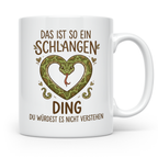 Schlangen Tasse mit Spruch, Geschenk für Schlangenhalter & T – Weiß [farbe:weiß]