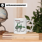 Traktor Tasse mit Spruch Mama Traktor was my first love | lu – Weiß [farbe:weiß]