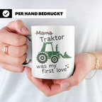 Traktor Tasse mit Spruch Mama Traktor was my first love | lu – Weiß [farbe:weiß]