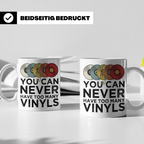 Schallplatten Sammler Tasse mit Spruch für Vinyl Liebhaber,  – Weiß [farbe:weiß]