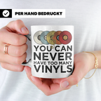 Schallplatten Sammler Tasse mit Spruch für Vinyl Liebhaber,  – Weiß [farbe:weiß]