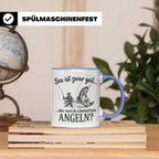 Angler Tasse mit lustigem Spruch Sex ist geil Angeln. Gesche – Blau [farbe:blau]