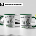Angler Tasse mit lustigem Spruch Sex ist geil Angeln. Gesche – Grün [farbe:grün]