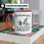Angler Tasse mit lustigem Spruch Sex ist geil Angeln. Gesche – Rot [farbe:rot]
