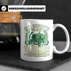 Trecker Reparieren Tasse mit Spruch 'Mir reicht's' für Landw – Weiß [farbe:weiß]