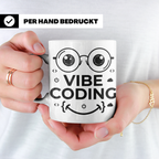 Programmierer Tasse Vibe Coding lustig für Coder, Softwareen – Weiß [farbe:weiß]