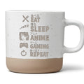 Anime Tasse Eat Sleep Gaming Repeat - Lustiges Geschenk fuer Zocker Ot – Bild 1