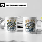 Angler Tasse mit Spruch Sei nicht neidisch | Raubfisch Hecht – Weiß [farbe:weiß]