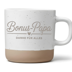 Bonus Papa Danke für alles Tasse Stiefvater Vatertag Geburtstag Patchwork Familie Dankeschön Bester Bonus-Papa Kaffeetasse Liebe