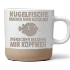 Kugelfisch Tasse Menschen Kopfweh - Lustiges Geschenk für Aquarianer - – Bild 1