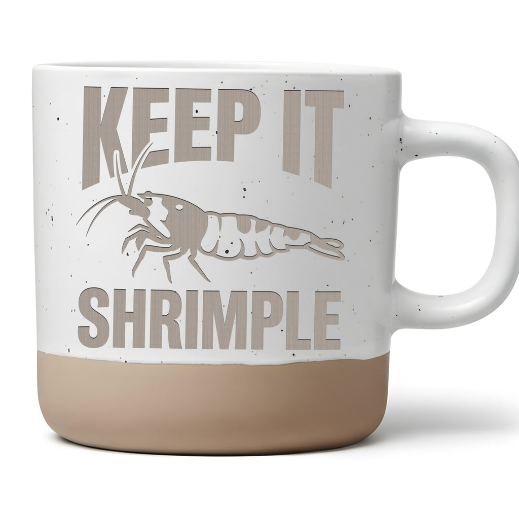 Garnele Tasse Keep It Shrimple - Lustiges Geschenk fuer Aquarianer - A – Bild 1