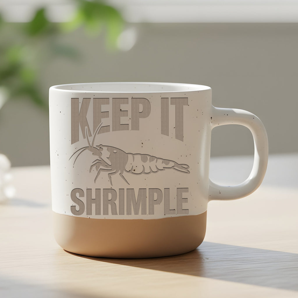 Garnele Tasse Keep It Shrimple - Lustiges Geschenk fuer Aquarianer - A – Bild 6