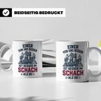 Schach Tasse mit Spruch Einer von uns ist besser als Du | Lu – Weiß [farbe:weiß]