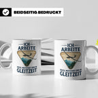 Segelflieger Tasse mit Spruch Gleitzeit | Geschenk für Pilot – Weiß [farbe:weiß]