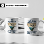 Segelflieger Tasse mit Spruch Gleitzeit | Geschenk für Pilot – Weiß [farbe:weiß]