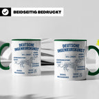 Dackel Tasse Deutsche Ingenieurskunst, lustiger Teckel Kaffe – Grün [farbe:grün]