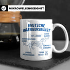 Dackel Tasse Deutsche Ingenieurskunst, lustiger Teckel Kaffe – Weiß [farbe:weiß]
