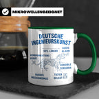 Dackel Tasse Deutsche Ingenieurskunst, lustiger Teckel Kaffe – Grün [farbe:grün]