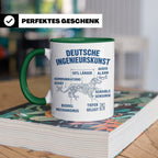 Dackel Tasse Deutsche Ingenieurskunst, lustiger Teckel Kaffe – Grün [farbe:grün]