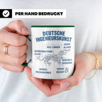 Dackel Tasse Deutsche Ingenieurskunst, lustiger Teckel Kaffe – Grün [farbe:grün]