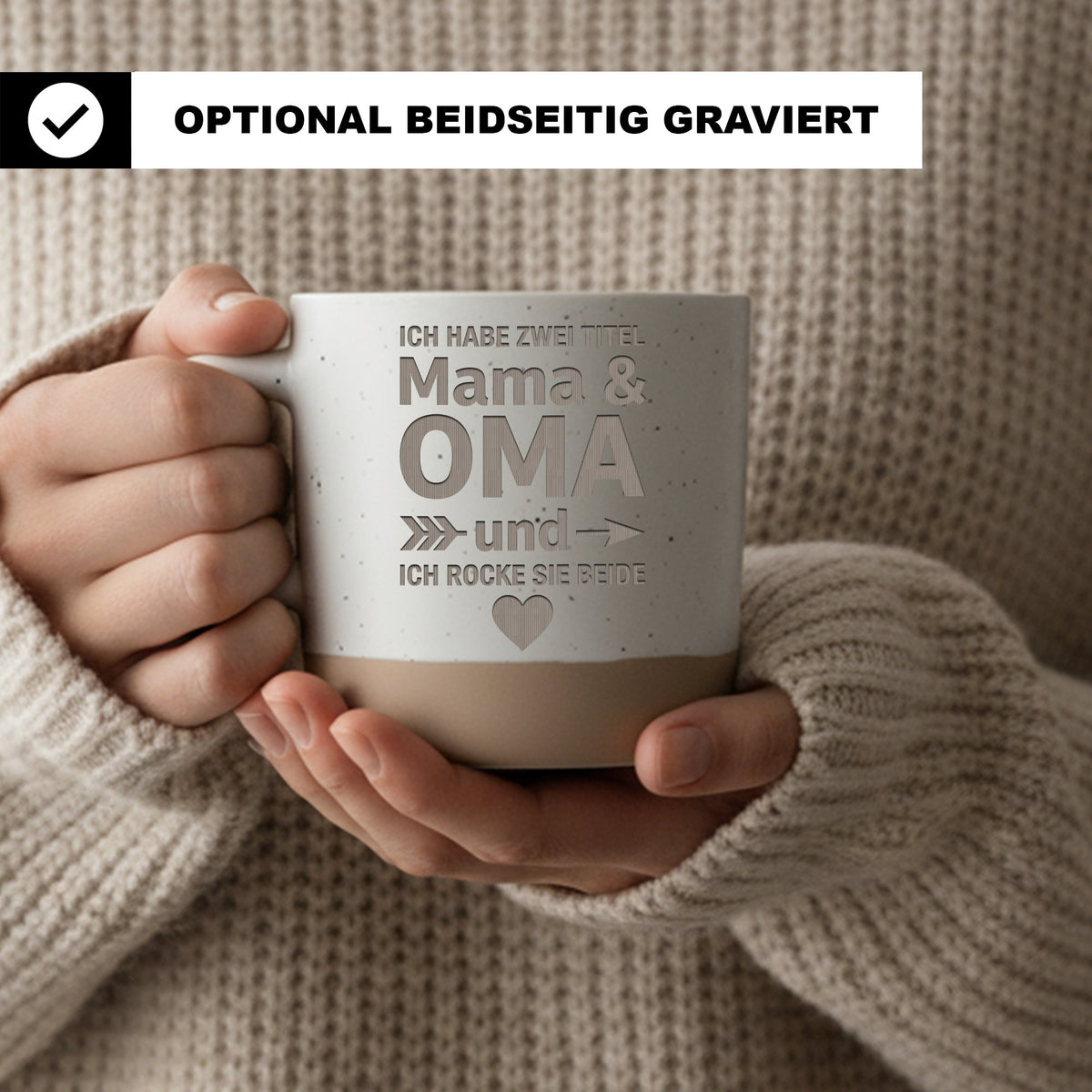 Mama Oma Tasse Ich rocke sie beide - Lustiges Geschenk für Mutter & Gr – Bild 2