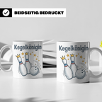 Kegelkönigin Tasse für die beste Keglerin im Kegelclub, lust – Weiß [farbe:weiß]