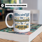 Umzugshelfer Tasse mit Spruch 'Alles wird gut' Geschenk für  – Weiß [farbe:weiß]