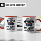 Fotograf Tasse - Ich bin der verrückte Fotograf - Kamera Hobbyfotograf Geschenkidee - Fotografie Zubehör Gadget - Spruch Geschenkidee