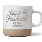 Glück ist eine Freundin wie dich zu haben Tasse Geschenk Beste Freundin Geburtstag Dankeschön Freundschaft Frau Seelenverwandte Kaffeetasse