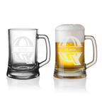 Personalisiertes Bierkrug mit Monogramm – Elegantes Geschenk für Männer, Monogramm Q Bierkrug für Beste Freunde Geschenke, Ideal für Geburtstagsgeschenke