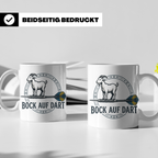Bock auf Dart Tasse, lustiges Geschenk für Dartspieler, Dart – Weiß [farbe:weiß]