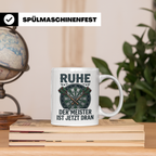 Dart Tasse Ruhe der Meister ist jetzt dran Dartspieler Gesch – Weiß [farbe:weiß]