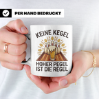 Kegler Tasse mit Spruch Keine Kegel Hoher Pegel | Lustiges B – Weiß [farbe:weiß]