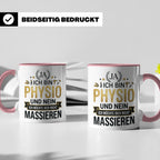 Physio Tasse mit Spruch 'Ja ich bin Physio...' lustiges Gesc – Rosa [farbe:rosa]